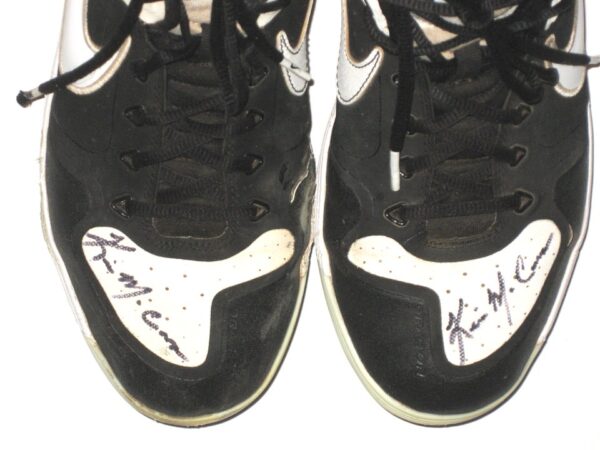 Kevin McCanna Reno Aces Game Worn & Signed Black & White Nike Cleats