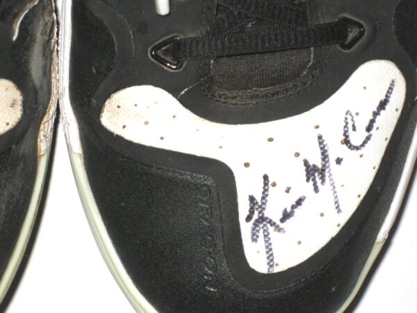 Kevin McCanna Reno Aces Game Worn & Signed Black & White Nike Cleats