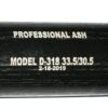 Cesar Rodriguez 2021 FCL Braves Game Used & Signed Black & Silver Dinger Ash Wood Baseball Bat - Cracked