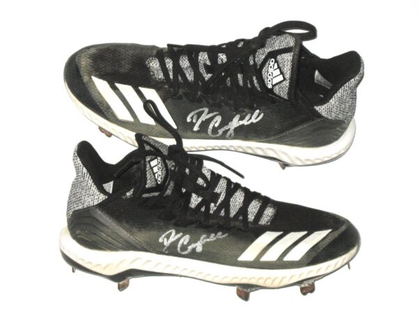 Drew Campbell 2021 Rome Braves Game Worn & Signed Adidas Icon Bounce Baseball Cleats