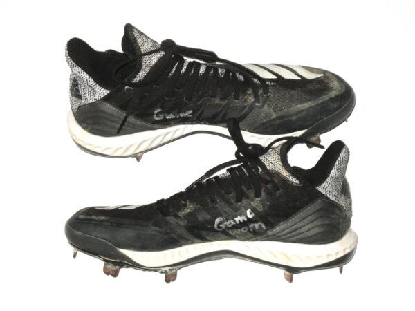 Drew Campbell 2021 Rome Braves Game Worn & Signed Adidas Icon Bounce Baseball Cleats