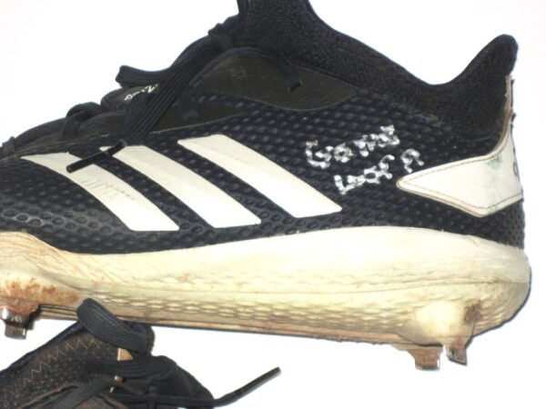 Drew Campbell 2021 Rome Braves Game Worn & Signed Blue & White Adidas Adizero Baseball Cleats