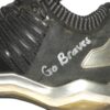 Drew Campbell 2021 Rome Braves Training Worn & Signed Black & Silver Adidas Shoes