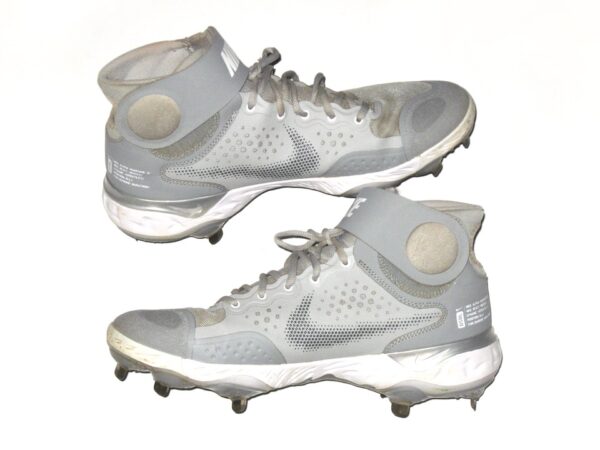 Kevin Josephina Florida Fire Frogs Game Worn & Signed Gray Nike Alpha Huarache Cleats