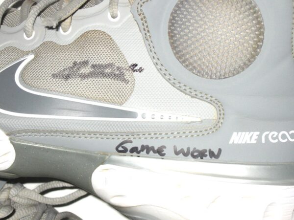 Kevin Josephina Florida Fire Frogs Game Worn & Signed Gray Nike Alpha Huarache Cleats