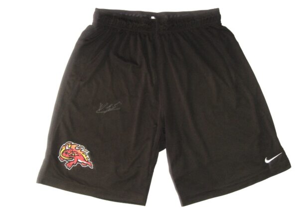 Kevin Josephina Practice Worn & Signed Official Black Florida Fire Frogs Nike Dri-Fit Shorts