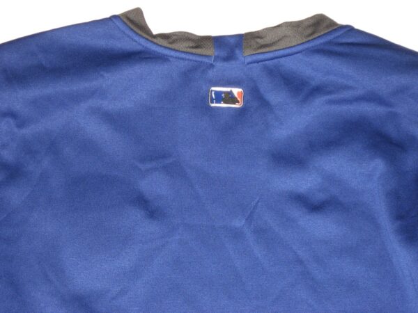 Max Moroff Player Issued & Signed Official New York Mets #33 Nike Dri-Fit Thermal Crew Sweatshirt - Worn for Batting Practice!