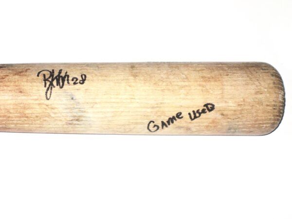 Shean Michel 2019 Florida Fire Frogs Game Used & Signed Rawlings Baseball Bat