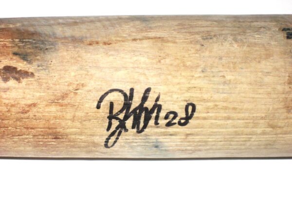 Shean Michel 2019 Florida Fire Frogs Game Used & Signed Rawlings Baseball Bat