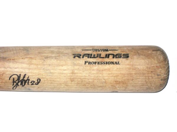 Shean Michel 2019 Florida Fire Frogs Game Used & Signed Rawlings Baseball Bat