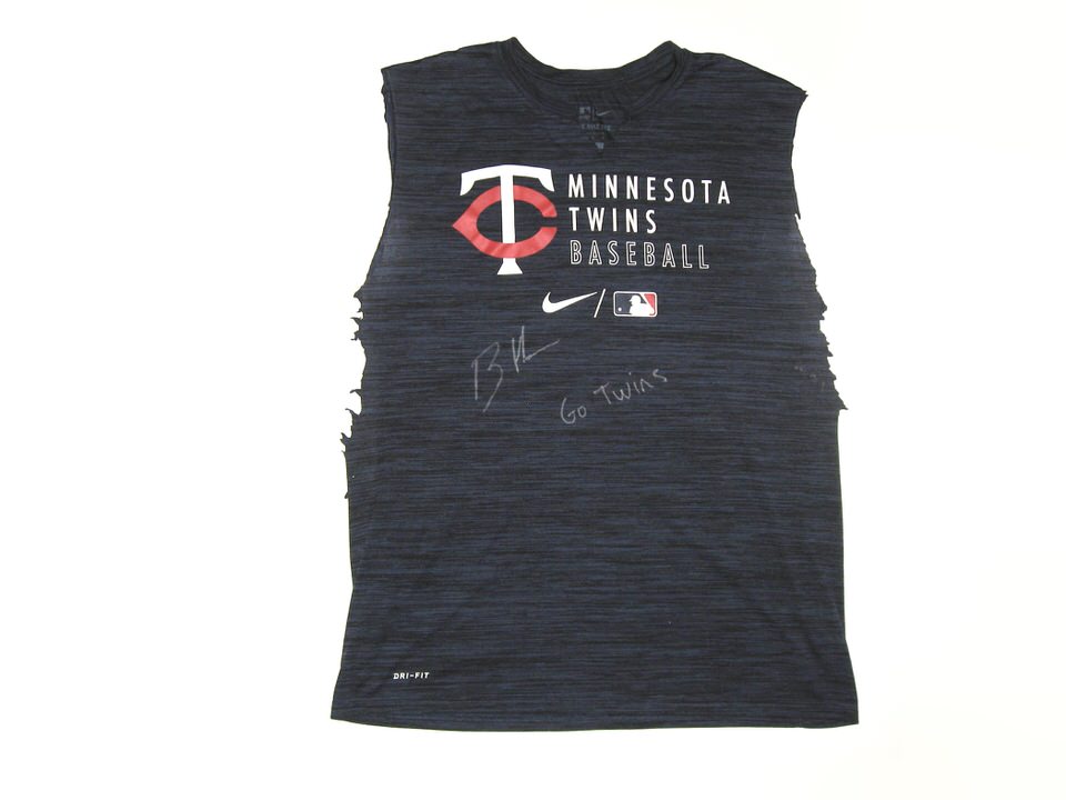 Bradley Hanner 2021 Practice Worn & Signed Minnesota Twins Baseball Nike  Dri-Fit XL Shirt - Big Dawg Possessions