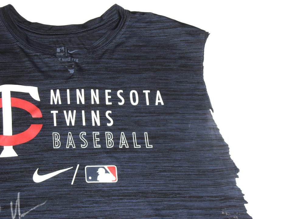 Bradley Hanner 2021 Practice Worn & Signed Minnesota Twins Baseball Nike  Dri-Fit XL Shirt - Big Dawg Possessions