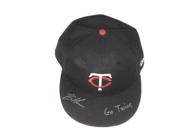 Bradley Hanner Team Issued & Signed Official Minnesota Twins New Era 59FIFTY Hat