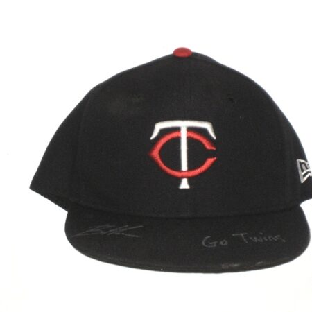 Bradley Hanner Team Issued & Signed Official Minnesota Twins New Era 59FIFTY Hat