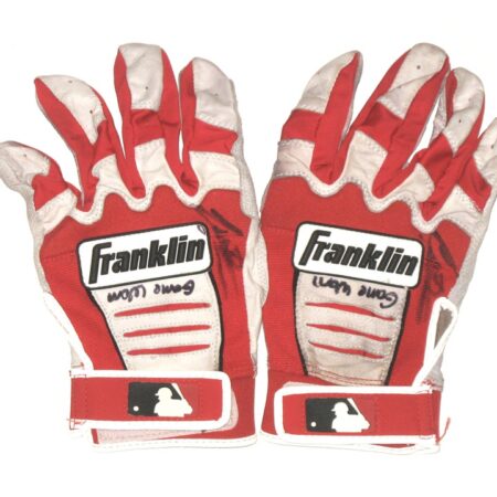 Cesar Rodriguez 2021 FCL Braves Game Worn & Signed Franklin Batting Gloves