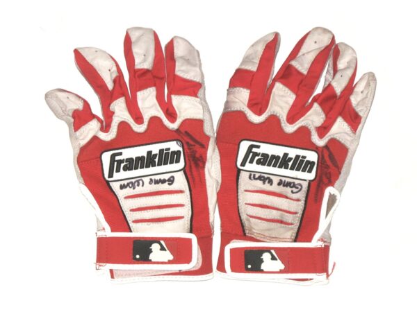 Cesar Rodriguez 2021 FCL Braves Game Worn & Signed Franklin Batting Gloves