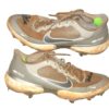 Drew Lugbauer 2021 Mississippi Braves Game Used & Signed Nike Alpha Huarache Cleats