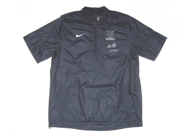 Gordon Graceffo Team Issued & Signed Official Villanova Wildcats Baseball Nike Short Sleeve 1:4 Zip Pullover