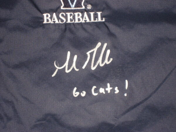 Gordon Graceffo Team Issued & Signed Official Villanova Wildcats Baseball Nike Short Sleeve 1:4 Zip Pullover