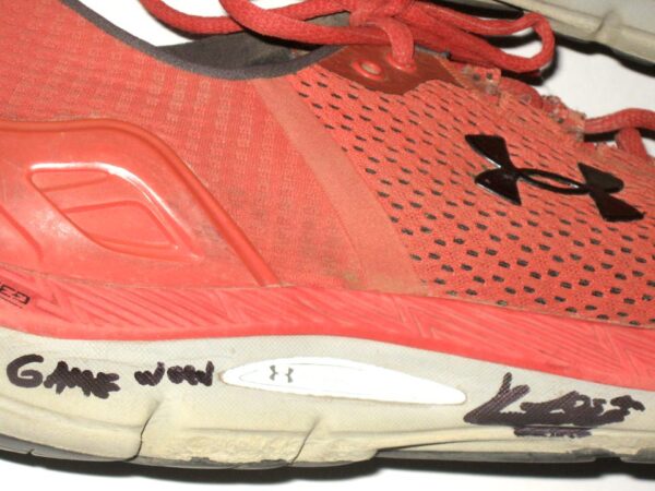 Kevin Josephina Florida Fire Frogs Training Worn & Signed Under Armour Charged Running Shoes