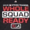 Kevin Josephina Team Issued Official Atlanta Braves 2019 Spring Training Whole Squad Ready Majestic Pullover Hoodie