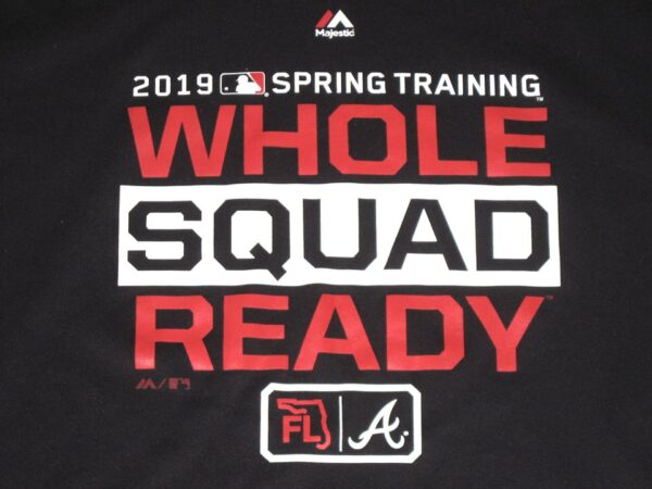 Kevin Josephina Team Issued Official Atlanta Braves 2019 Spring Training Whole Squad Ready Majestic Pullover Hoodie