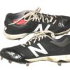 Will Latcham Coastal Carolina Chanticleers Game Used & Signed Black & White New Balance Baseball Cleats