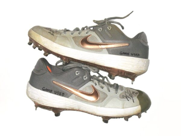 Will Latcham Springfield Cardinals Game Worn & Signed Nike Alpha Baseball Cleats