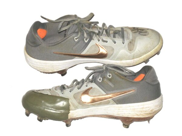 Will Latcham Springfield Cardinals Game Worn & Signed Nike Alpha Baseball Cleats