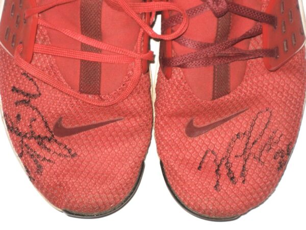 Will Latcham Springfield Cardinals Training Worn & Signed Go Cards! Red Nike Metcon Shoes