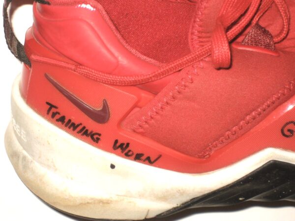Will Latcham Springfield Cardinals Training Worn & Signed Go Cards! Red Nike Metcon Shoes