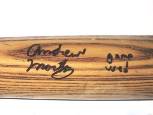 Andrew Moritz 2018 Danville Braves Game Used & Signed Pro Model B-271 Dinger Ash Bat