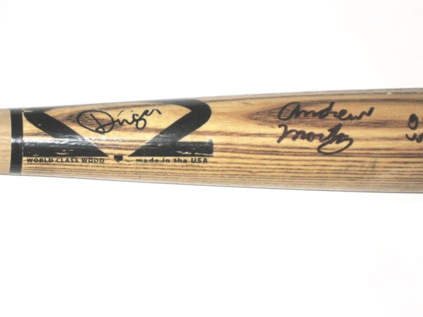 Andrew Moritz 2018 Danville Braves Game Used & Signed Pro Model B-271 Dinger Ash Bat