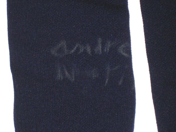 Andrew Moritz 2021 Rome Braves Game Worn & Signed Official Blue & Gray Stance MLB Socks