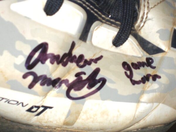 Andrew Moritz 2021 Rome Braves Game Used & Signed Under Armour Deception Diamond Tips Baseball Cleats