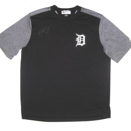 Brandyn Sittinger Team Issued & Signed Detroit Tigers On-Field Fleece Pullover Sweatshirt