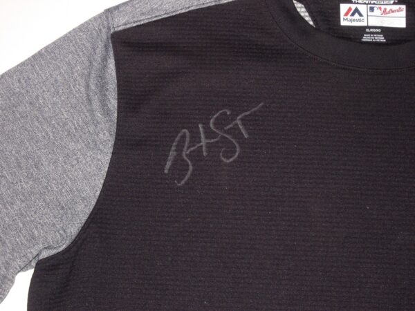 Brandyn Sittinger Team Issued & Signed Detroit Tigers On-Field Fleece Pullover Sweatshirt