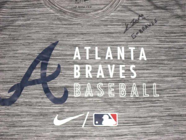 Kevin Josephina 2021 Practice Worn & Signed Official Atlanta Braves Baseball Nike Dri-Fit Shirt