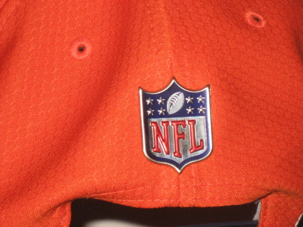 Tanner Gentry Player Issued & Signed Official Orange Chicago Bears #19 New Era 9FIFTY Snapback Adjustable Hat