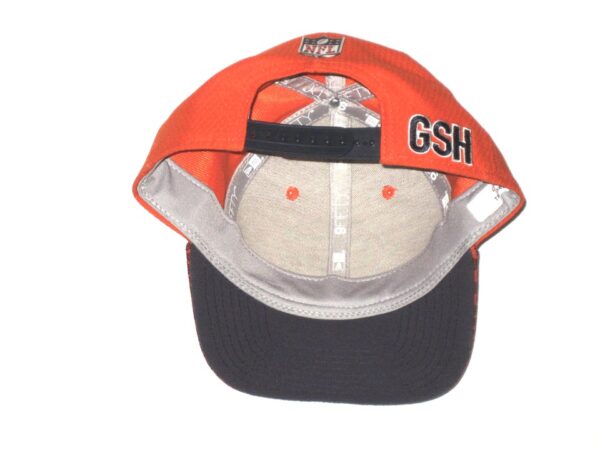 Tanner Gentry Player Issued & Signed Official Orange Chicago Bears #19 New Era 9FIFTY Snapback Adjustable Hat
