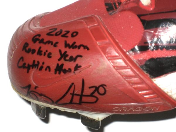 Tejay Antone 2020 Cincinnati Reds Rookie Game Worn & Signed Captain Hook Custom Nike Baseball Cleats