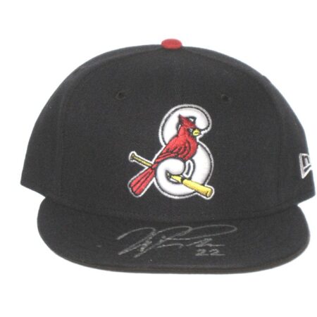 Will Latcham Game Used & Signed Official Springfield Cardinals New Era 59FIFTY Hat