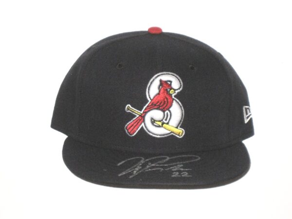 Will Latcham Game Used & Signed Official Springfield Cardinals New Era 59FIFTY Hat
