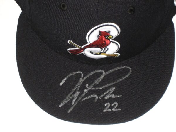 Will Latcham Game Used & Signed Official Springfield Cardinals New Era 59FIFTY Hat