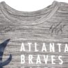Drew Campbell 2021 Practice Worn & Signed Gray Atlanta Braves Baseball Nike Dri-Fit Large Shirt