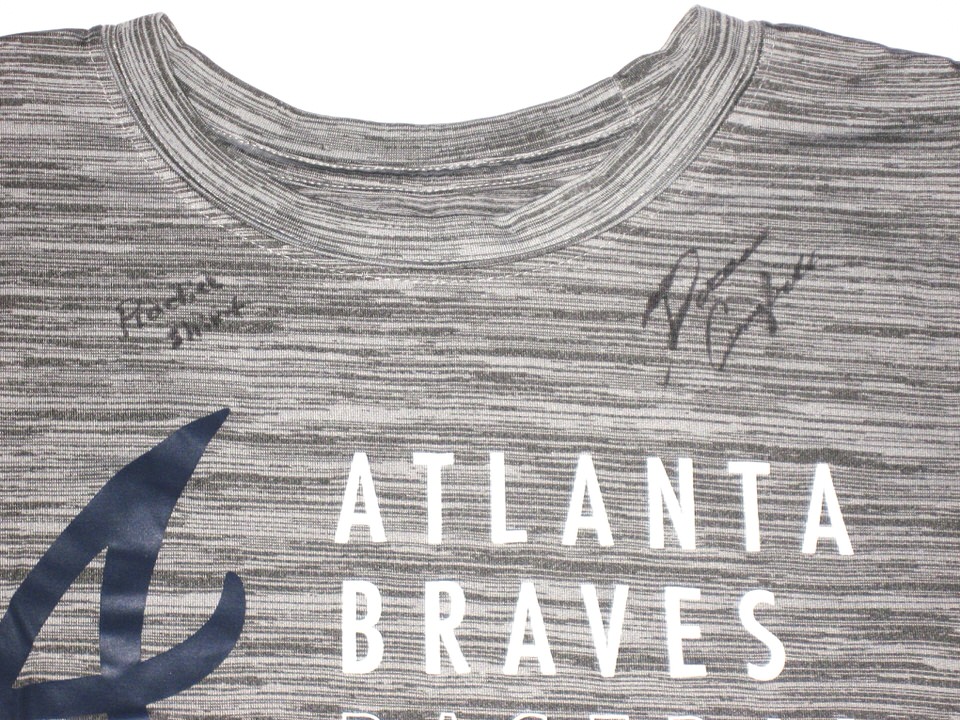 Drew Campbell 2021 Practice Worn & Signed Gray Atlanta Braves