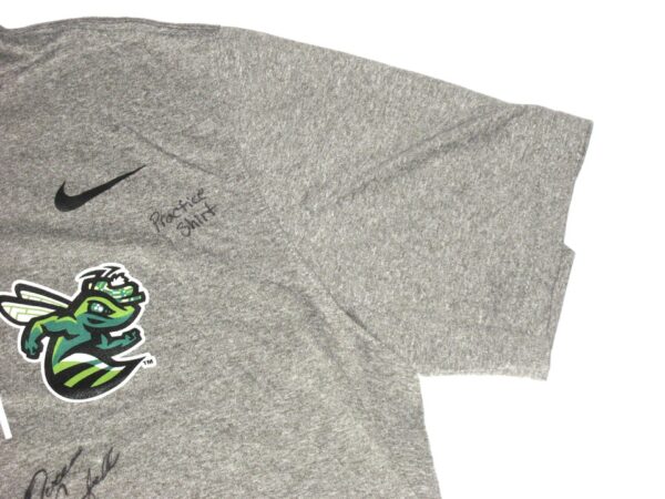 Drew Campbell 2021 Practice Worn & Signed Official Augusta GreenJackets Baseball Nike Shirt