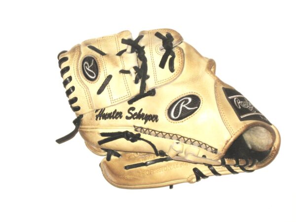 Hunter Schryver 2021 Charlotte Knights Game Worn & Signed Rawlings Pro Preferred Baseball Glove