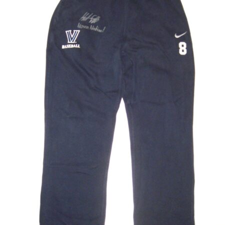 Hunter Schryver Player Issued & Signed Official Villanova Wildcats Baseball #8 Nike XL Sweatpants