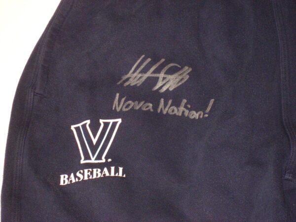 Hunter Schryver Player Issued & Signed Official Villanova Wildcats Baseball #8 Nike XL Sweatpants